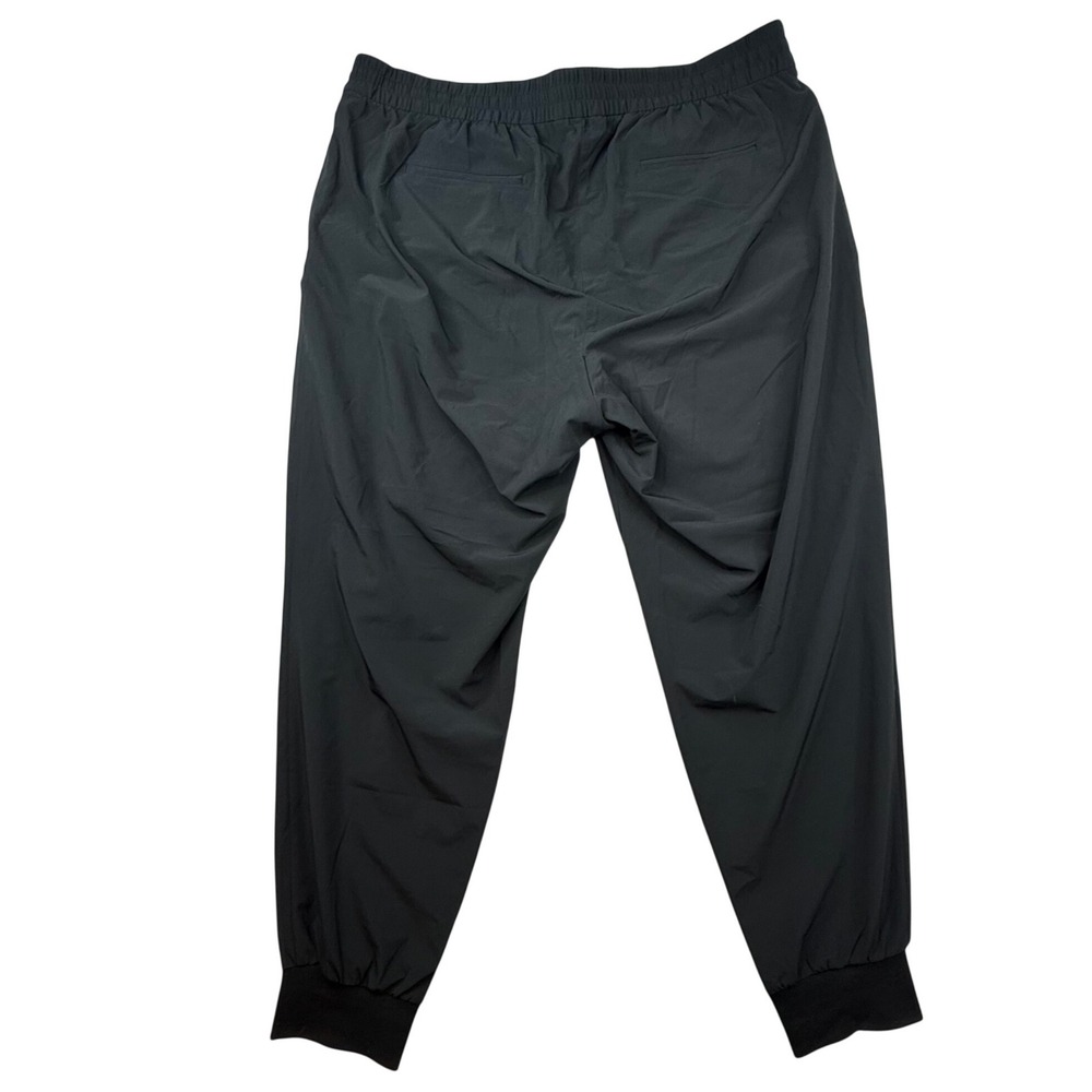 Athletic Works Mens Jogger Pants Black Elastic Size 1X- no holes, miss‎ stitch